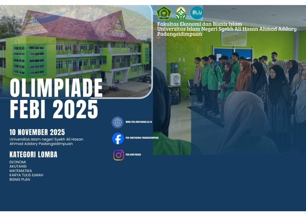 PENGUMUMAN RESMIPERUBAHAN JADWAL PELAKSANAAN OLIMPIADE FEBI UIN SYAHADA 2025