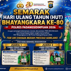 Mahasiswa FEBI Borong Prestasi pada Semarak HUT Bhayangkara ke-80 Polres Padangsidimpuan