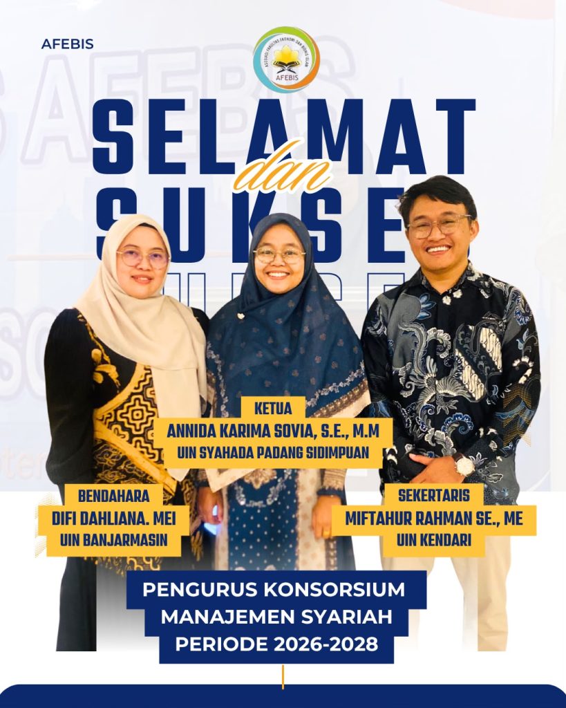 Kaprodi MBS FEBI UIN Syahada Padangsidimpuan Terpilih sebagai Ketua Konsorsium Manajemen Syariah AFEBIS se-Indonesia periode 2026–2028